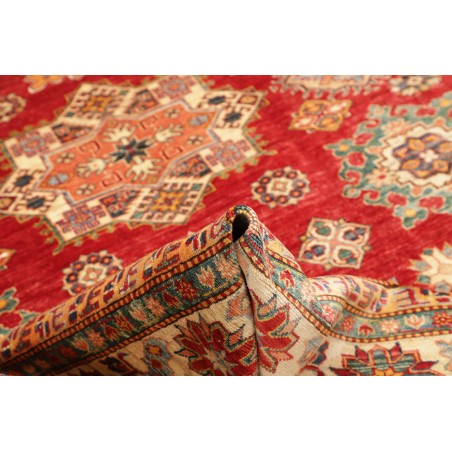 Tappeto Kazak Fine Pakistan marrone bianco 214x311