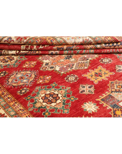 Tappeto Kazak Fine Pakistan marrone bianco 214x311