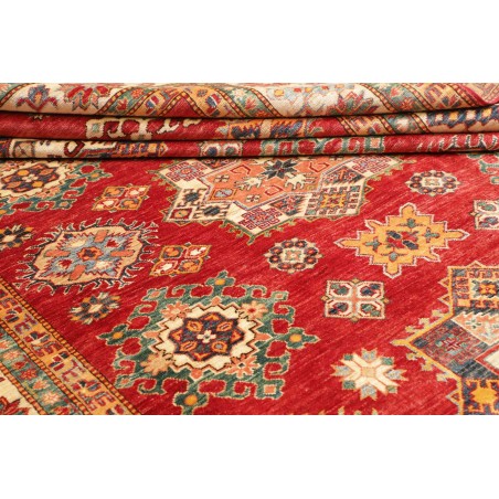 Tappeto Kazak Fine Pakistan marrone bianco 214x311