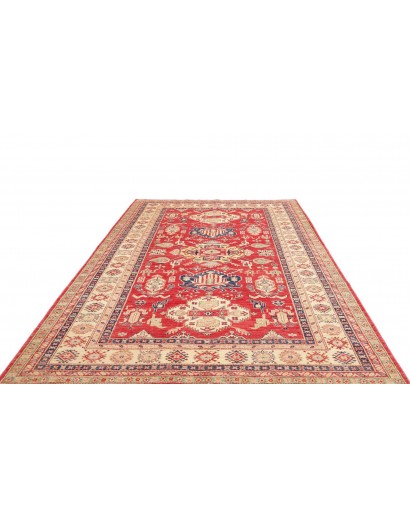Tappeto Kazak Fine Pakistan marrone grigio 202x290