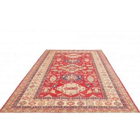 Tappeto Kazak Fine Pakistan marrone grigio 202x290