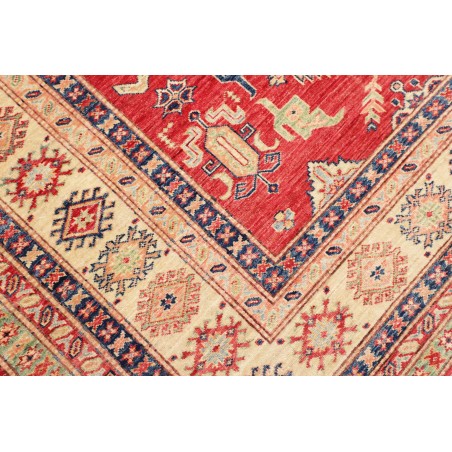 Tappeto Kazak Fine Pakistan marrone grigio 202x290