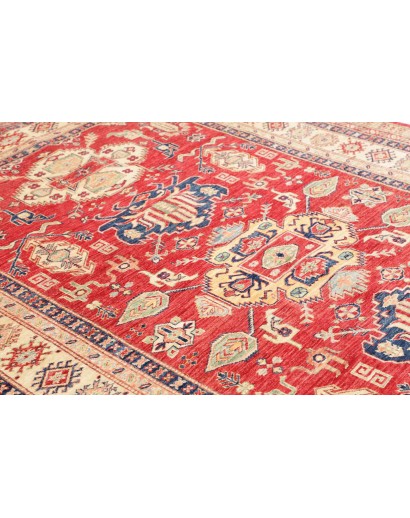 Tappeto Kazak Fine Pakistan marrone grigio 202x290