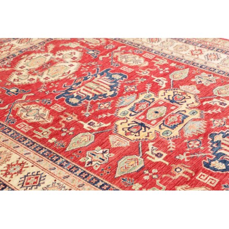 Tappeto Kazak Fine Pakistan marrone grigio 202x290