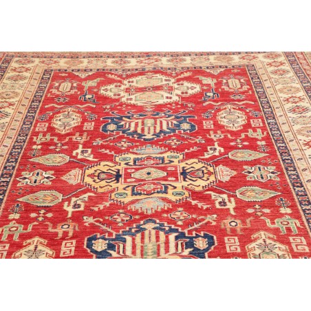 Tappeto Kazak Fine Pakistan marrone grigio 202x290
