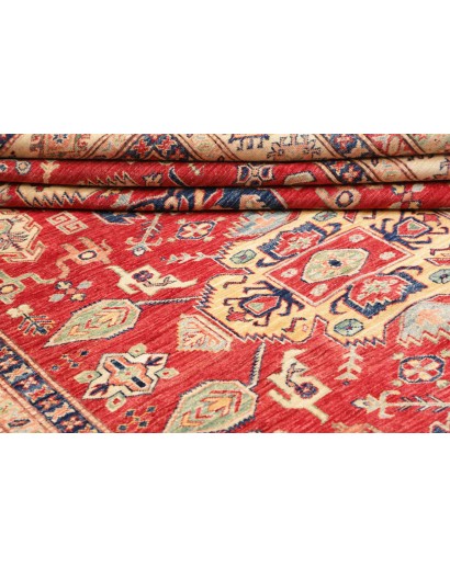 Tappeto Kazak Fine Pakistan marrone grigio 202x290