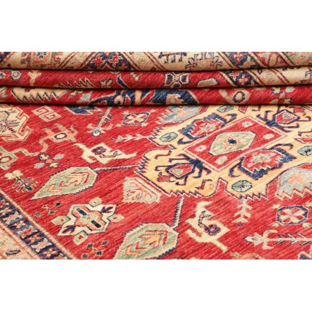 Tappeto Kazak Fine Pakistan marrone grigio 202x290