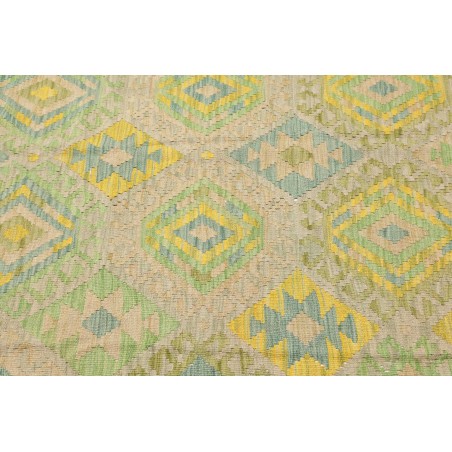 Tappeto Kilim Afghanistan marrone verde 161x195