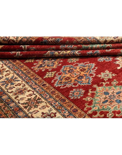 Tappeto Kazak Fine Pakistan marrone giallo 209x290
