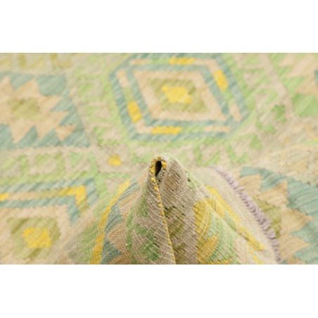 Tappeto Kilim Afghanistan marrone verde 161x195