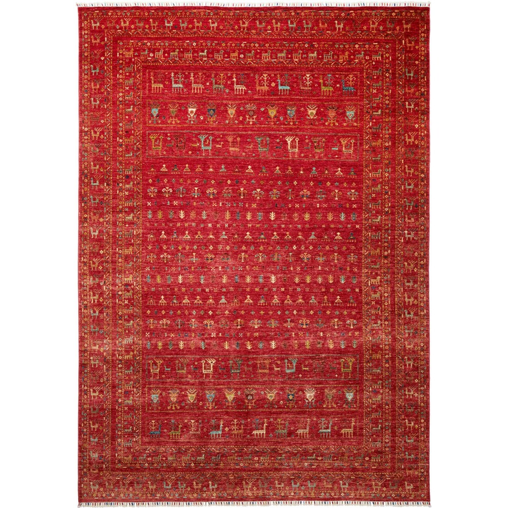 Tappeto Rubin Pakistan marrone rosso 243x339 Tappeto Rubin Pakistan marrone rosso 243x339