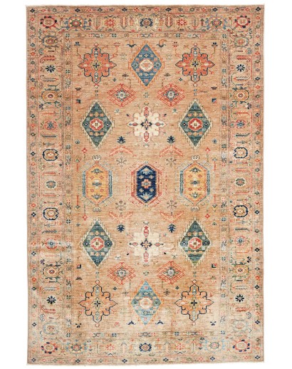 Tappeto Kazak Fine Pakistan marrone 201x302