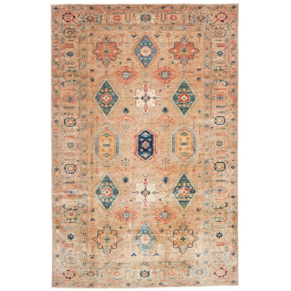 Tappeto Kazak Fine Pakistan marrone 201x302
