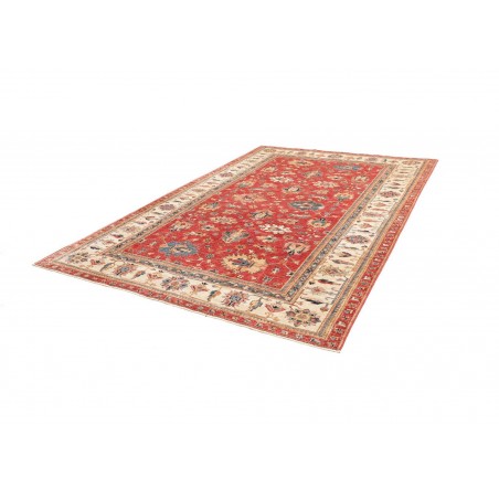 Tappeto Kazak Fine Pakistan marrone grigio 206x304