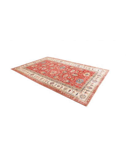 Tappeto Kazak Fine Pakistan marrone grigio 206x304