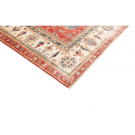 Tappeto Kazak Fine Pakistan marrone grigio 206x304