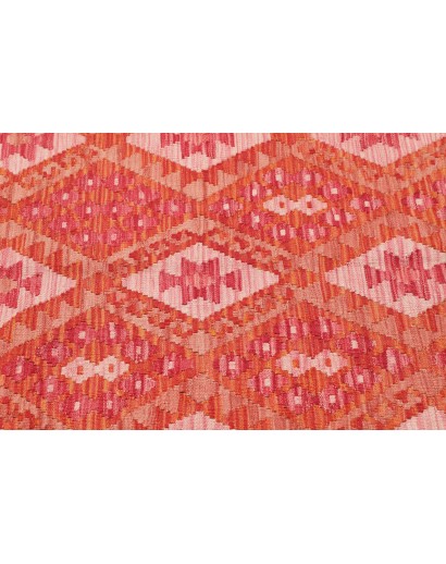 Tappeto Kilim Afghanistan rosso arancione 158x192