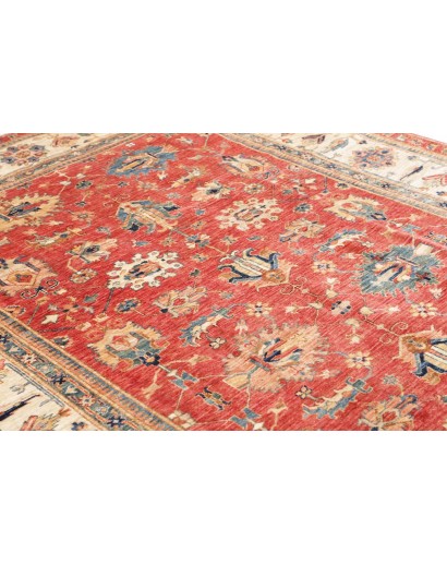 Tappeto Kazak Fine Pakistan marrone grigio 206x304