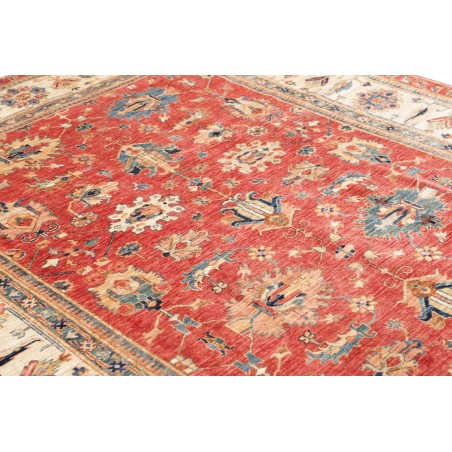 Tappeto Kazak Fine Pakistan marrone grigio 206x304