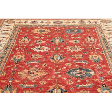 Tappeto Kazak Fine Pakistan marrone grigio 206x304