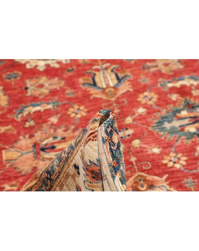 Tappeto Kazak Fine Pakistan marrone grigio 206x304
