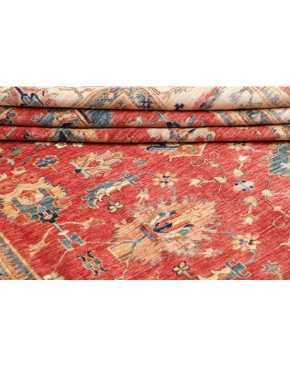 Tappeto Kazak Fine Pakistan marrone grigio 206x304