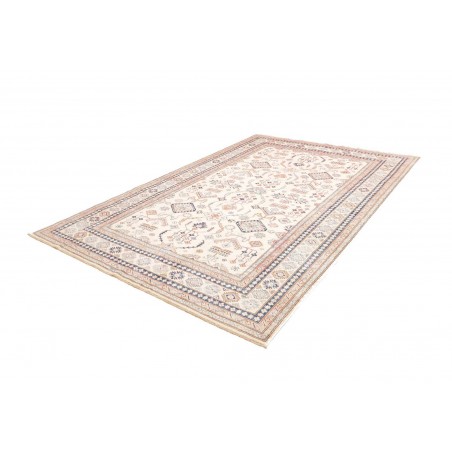 Tappeto Kazak Fine Pakistan bianco marrone 204x295
