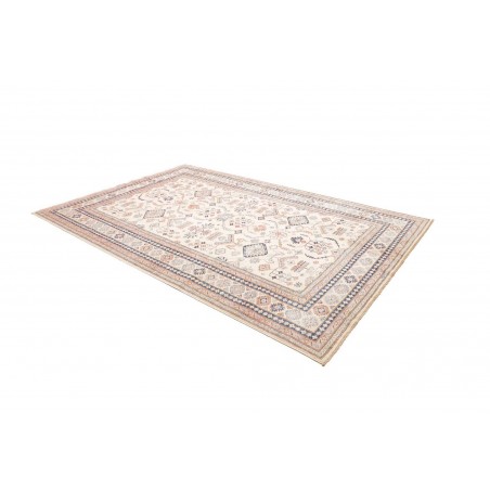 Tappeto Kazak Fine Pakistan bianco marrone 204x295