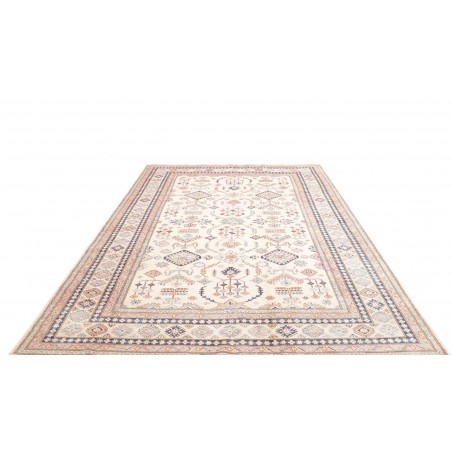 Tappeto Kazak Fine Pakistan bianco marrone 204x295