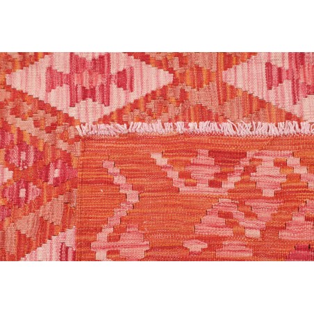 Tappeto Kilim Afghanistan rosso arancione 158x192