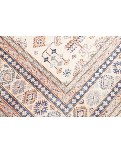 Tappeto Kazak Fine Pakistan bianco marrone 204x295