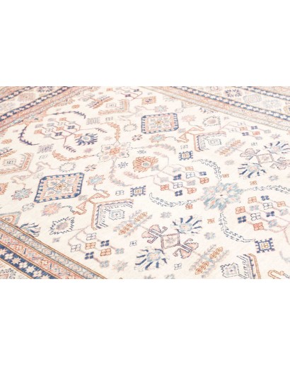 Tappeto Kazak Fine Pakistan bianco marrone 204x295