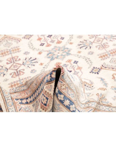 Tappeto Kazak Fine Pakistan bianco marrone 204x295