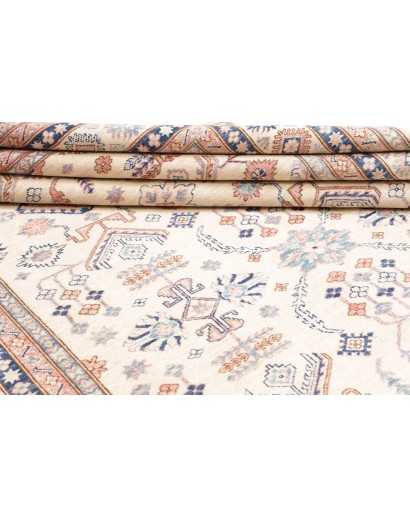 Tappeto Kazak Fine Pakistan bianco marrone 204x295