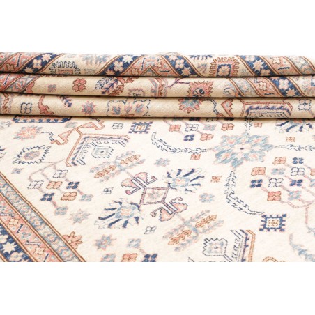 Tappeto Kazak Fine Pakistan bianco marrone 204x295
