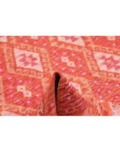 Tappeto Kilim Afghanistan rosso arancione 158x192