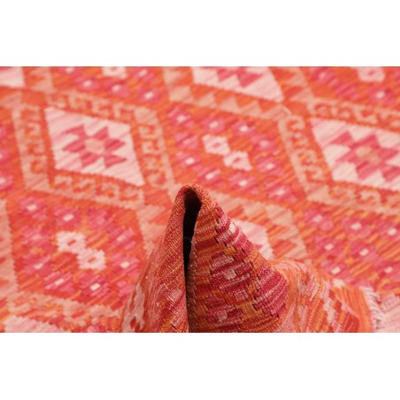 Tappeto Kilim Afghanistan rosso arancione 158x192
