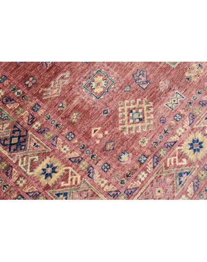 Tappeto Kazak Fine Pakistan marrone grigio 207x290