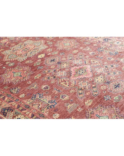 Tappeto Kazak Fine Pakistan marrone grigio 207x290