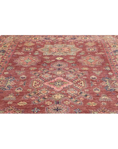 Tappeto Kazak Fine Pakistan marrone grigio 207x290