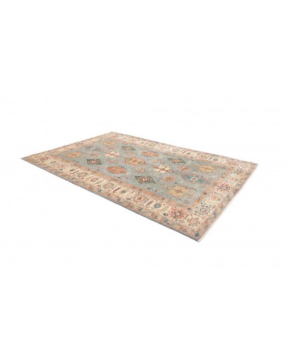 Tappeto Kazak Fine Pakistan beige bianco 208x303