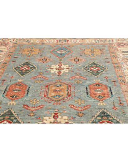 Tappeto Kazak Fine Pakistan beige bianco 208x303