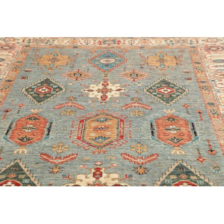 Tappeto Kazak Fine Pakistan beige bianco 208x303