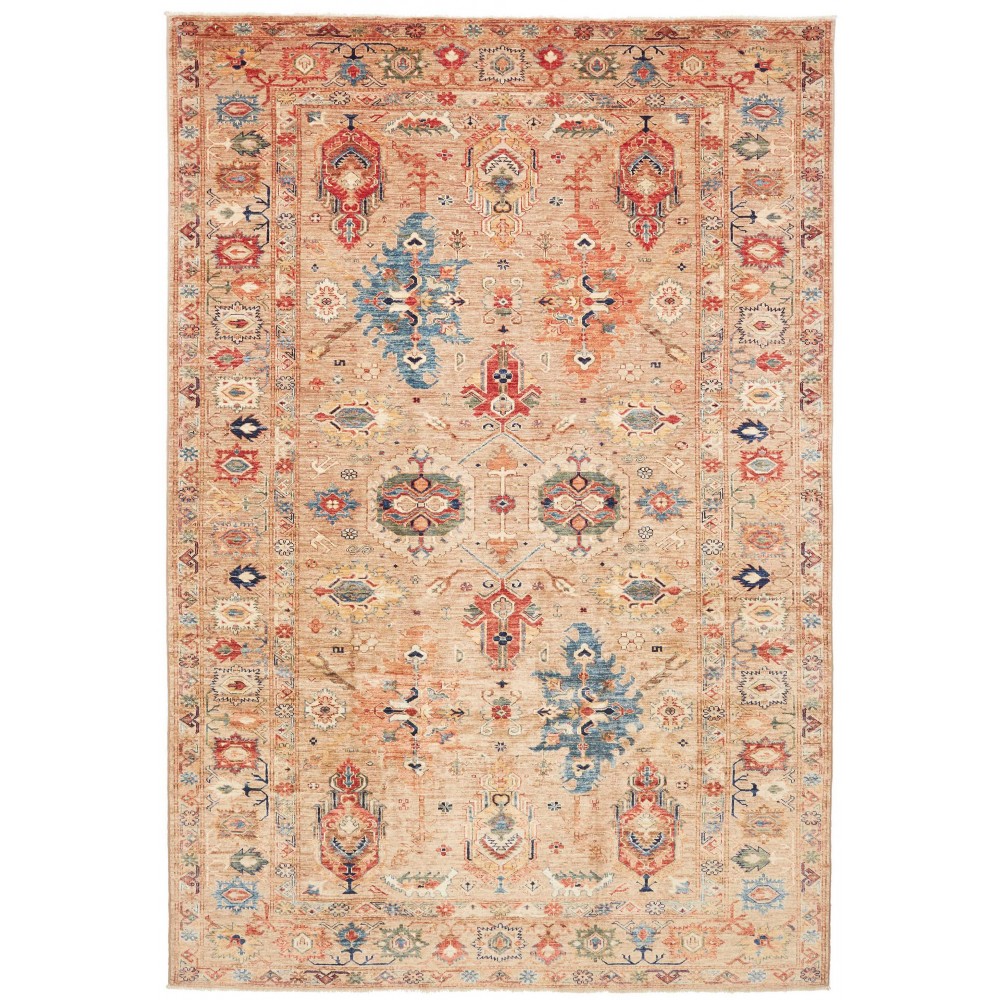 Tappeto Kazak Fine Pakistan marrone grigio 200x298
