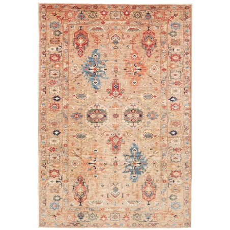 Tappeto Kazak Fine Pakistan marrone grigio 200x298
