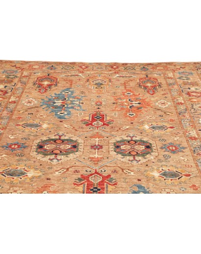Tappeto Kazak Fine Pakistan marrone grigio 200x298