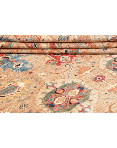 Tappeto Kazak Fine Pakistan marrone grigio 200x298