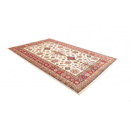 Tappeto Kazak Fine Pakistan giallo bianco 202x297