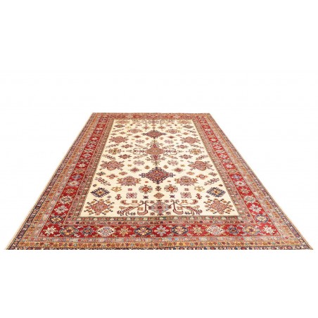 Tappeto Kazak Fine Pakistan giallo bianco 202x297