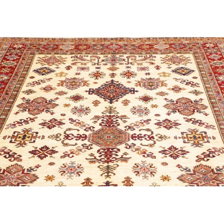 Tappeto Kazak Fine Pakistan giallo bianco 202x297